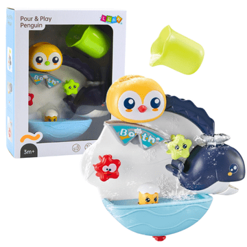 slomart LEAN TOYS Interaktivna igrača za kopanje - pingvin in kit