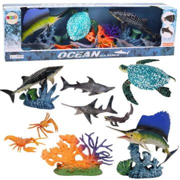 slomart LEAN TOYS Figurice morskih živali (10 kos.)