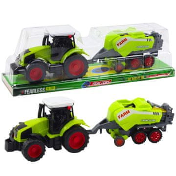 slomart Komplet traktor s prikolico za silo in mešalcem krme - Lean Toys