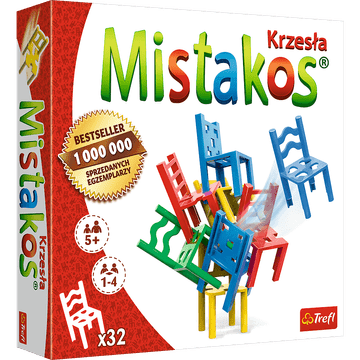slomart Igra spretnosti Stolčki MISTAKOS TREFL 02074
