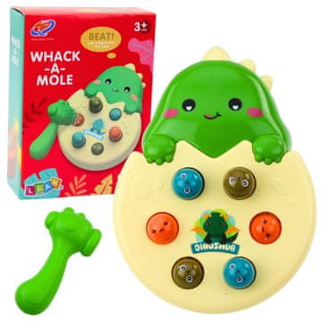 slomart Mini Igra Whack A Mole Dinozavri v Jajcu - Zelena