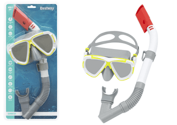 slomart Set za potapljanje Bestway Maske z dihalno cevjo, siva