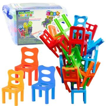slomart Igra spretnosti Lean Toys Balansirajoči stoli, 36 elementov