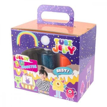 slomart Set Tubi Jelly z akvarijem: 6 barv + pošasti