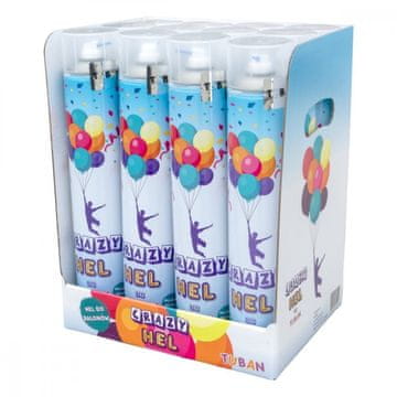 slomart TUBAN Crazy Hel Display posoda za helij, 12 kosov