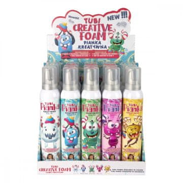 slomart TUBAN Pene Tubi mix 200 ml, display 15 kosov