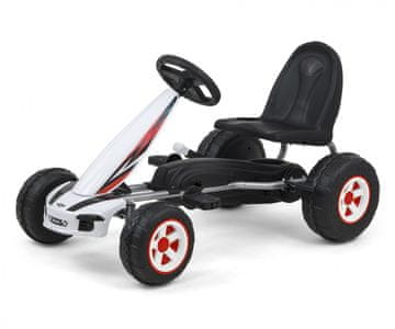slomart MILLY MALLY otroški gokart Viper, na pedala, belo-črn