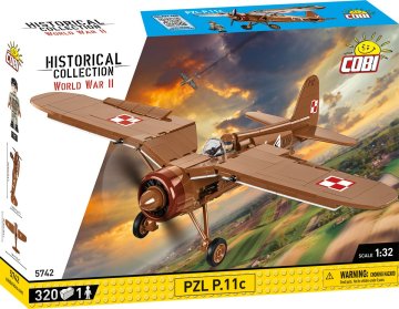 slomart COBI KLOCKI Lovsko letalo PZL P.11c (1:32)