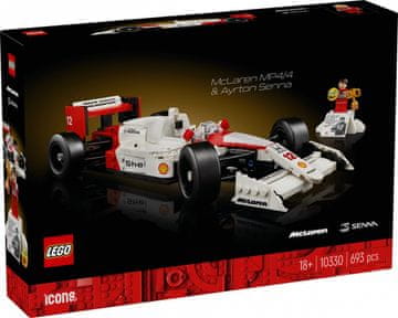 slomart LEGO Icons 10330 McLaren MP4/4 in Ayrton Senna komplet za sestavljanje