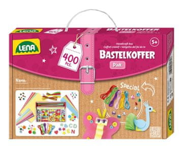 LENA LENA Komplet za ročna dela 400 elementov, roza