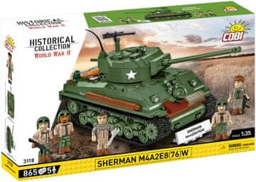 slomart COBI KLOCKI Sherman M4A2E8 76mmW 865 kock