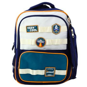 shumee Šolski nahrbtnik Space Patches s peresnico temno moder 16L