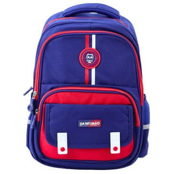 slomart Šolski nahrbtnik LEAN, prsni pas, moder-rdeč, 20L
