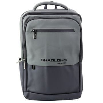 slomart Mestni/poslovni nahrbtnik LEAN z USB, za laptop, črno-siv, 16L