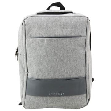 slomart Mestni nahrbtnik LEAN z USB, sredinska pregrada, siv, 14L