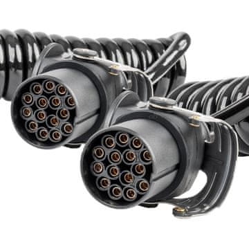 slomart AMiO amio-04382 spiralni kabel za prikolico, 2x 15 pin, 5m, 24V