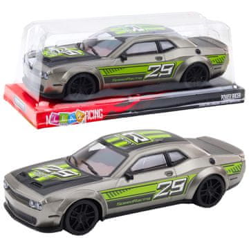 slomart LEAN TOYS Športni avto z zadnjim pogonom (srebrno-zelen)