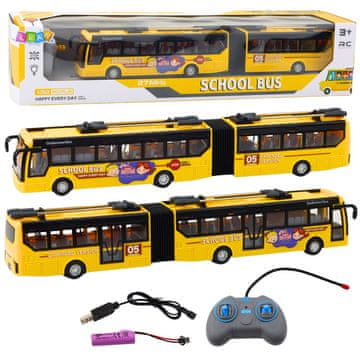 slomart Daljinsko voden trolejbus LEAN TOYS, rumena, 1:32