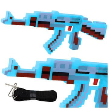 slomart Piksel pištola LEAN TOYS, modra, s lučmi in zvoki