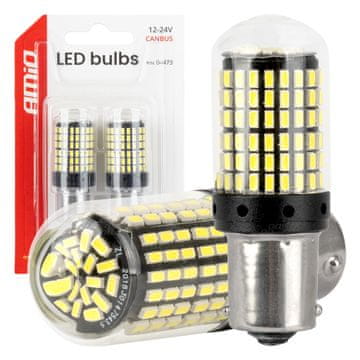 slomart AMiO LED žarnica BA15S P21W CANBUS (12/24V)
