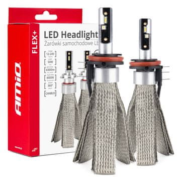 slomart Avtomobilske LED žarnice AMiO FLEX+ H15, 12V/24V, 6000K, CANBUS