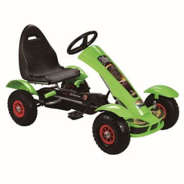slomart LEAN CARS F618 Gokart na pedala, zelena, 50 kg
