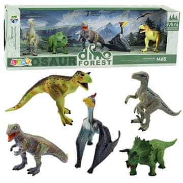 slomart Set 5 realističnih figuric dinozavrov Dino Forest