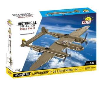 slomart COBI KLOCKI Lockheed P-38H Lightning, 1:32, 600 kosov