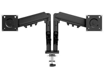 slomart TRACER Double Armflex stojalo za 2 monitorja do 27" + stojalo za prenosnik, črno