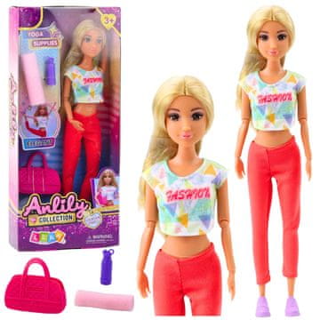 slomart LEAN TOYS Lutka Anlily - Joga z dodatki