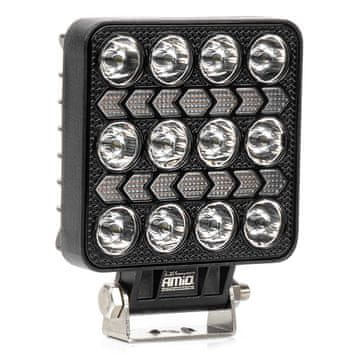 slomart Delovna LED svetilka AMiO AWL75, 36W, 3600lm, 12/24V, z rumeno opozorilno lučjo