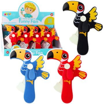slomart Ročni vetrnik LEAN TOYS Tukan, mehanski, za otroke