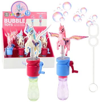 slomart Mehurčki LEAN TOYS enorožec, premikajoča krila na ročko, 23cm