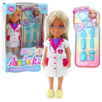slomart Mini lutka LEAN TOYS Ankiki Zdravnik s pripomočki za zdravljenje