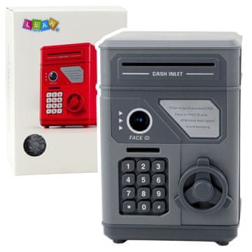 slomart Elektronski sef - bankomat, siv, PIN