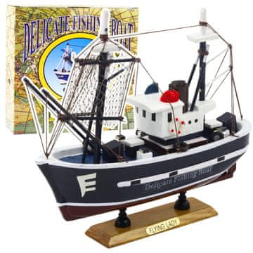 slomart LEAN TOYS model ribiške koče Flying Lady, 24x23 cm