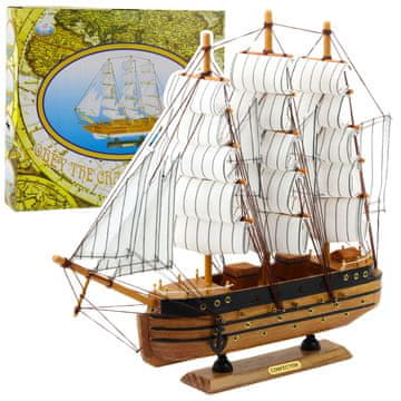 slomart LEAN TOYS model trimesečnega jadralca, bel, 39x36 cm