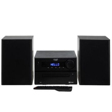 slomart Adler AD 1917 HI-FI stolp z Bluetooth, CD, USB in FM radiem, črn