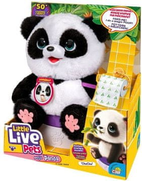 slomart Interaktivna igračka medvedek panda Little Live Pets