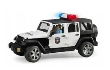 slomart BRUDER 2526 policijski terenec jeep wrangler rubicon z figurico