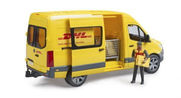slomart BRUDER MB Sprinter DHL kombi z DHL figurico, paleto in dodatki