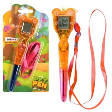 slomart LEAN TOYS Pisalna igra z 168 igrami in vrvico, roza-oranžna