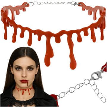 slomart Choker ogrlica 'kri' za Halloween RUHHY 26143