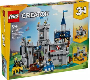 slomart LEGO 31168 Creator Srednjeveški grad vitezov, 1371 kosov, 6 minifigur