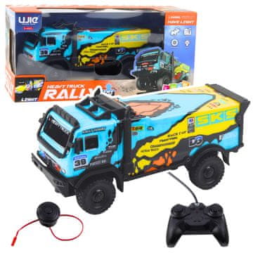 slomart Lean Toys RC tovornjak, pilot, zvoki, modri