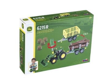 Klein KLEIN 3906 Traktor John Deere z 2 prikolicama za sestavljanje