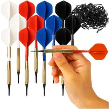 slomart Set puščic za pikado TRIZAND 26100 - 12 kosov + dodatni konice