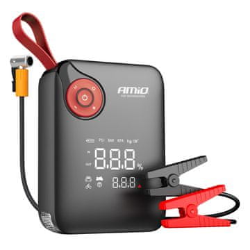 slomart AMiO AMiO-04675 Zaganjalnik 4v1, Powerbank, Kompresor, LED svetilka, 12V, 600A