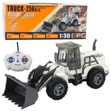 slomart Gradbena bagra na daljinsko vodenje LEAN TOYS RC, bela 1:30