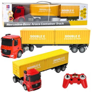 slomart DOUBLE E Mercedes-Benz Arocs RC tovornjak s kontejnerjem 1:26